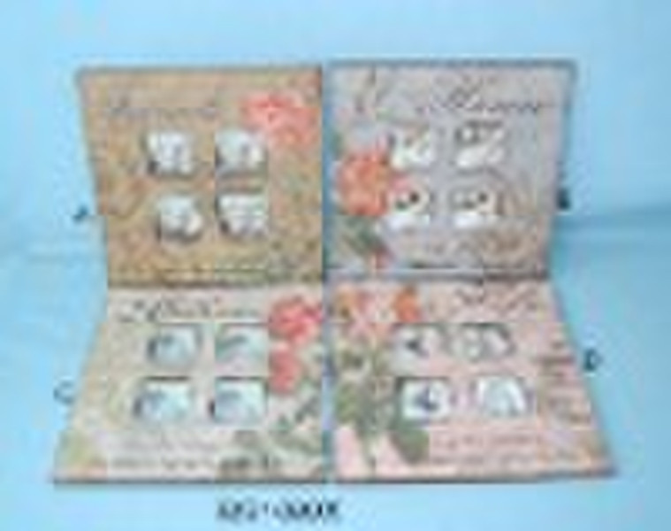 flower wooden photoframe