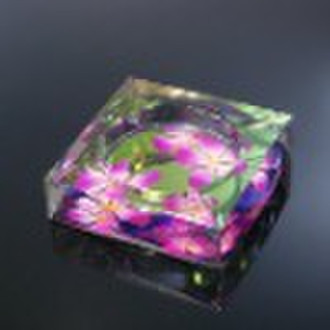 Square Crystal Ashtray