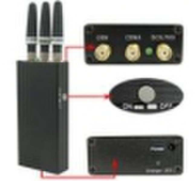 Portable Mobile Phone Signal Jammer - Cellphone Si