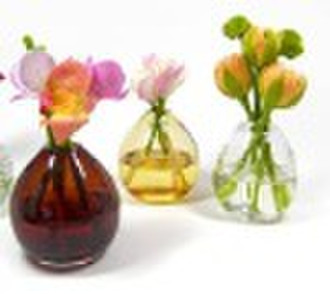 glass Aromatherapy   bottle with flowers