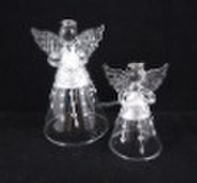 Glass christmas decoration glass angel