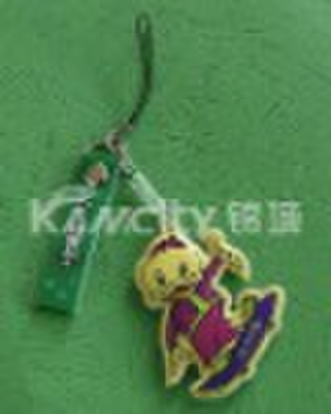 soft pvc phone strap