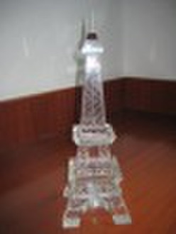 Crystal building model Eiffel Tower