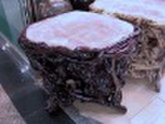 rose quartz stool semi precious stone crafts