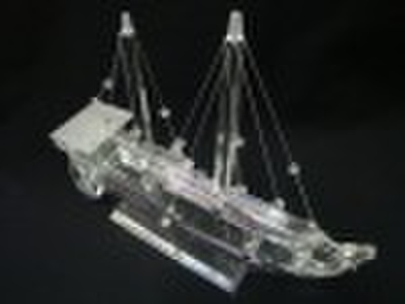 crystal ship modle,crystal crafts,crystal gifts