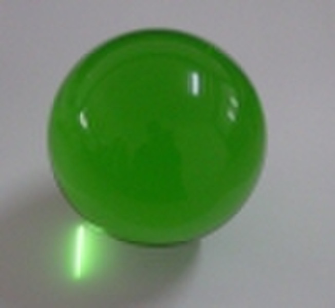 100mm artificial crystal ball green