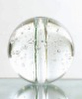 Crystal ball with polishing hole & bubbles