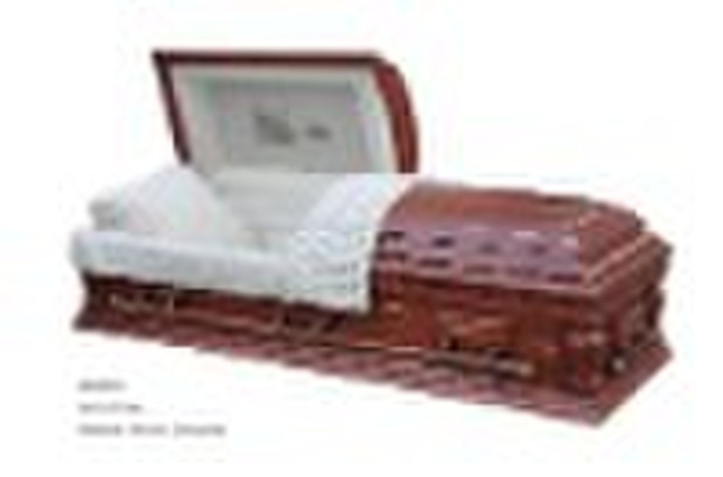 US style wood casket