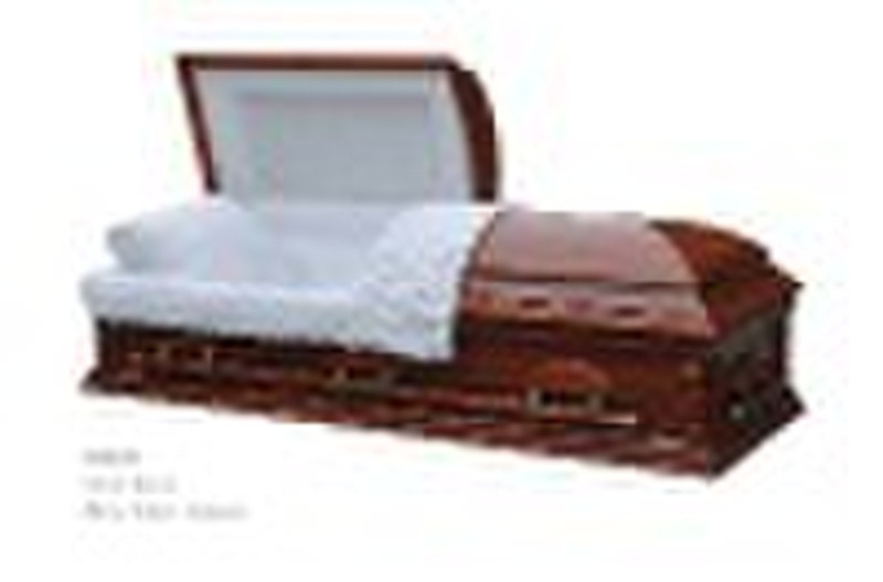 US style wood casket