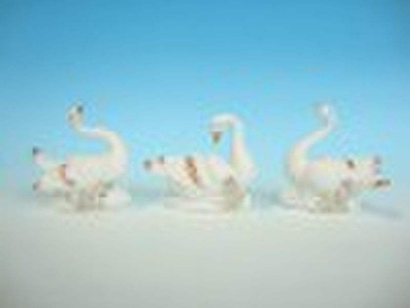 Porcelain souvenir -- swan