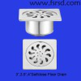 Anti-odour selfclose stainless steel floor drain