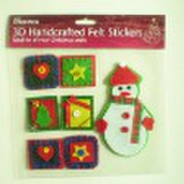 Christmas Felt Stickers Snowman