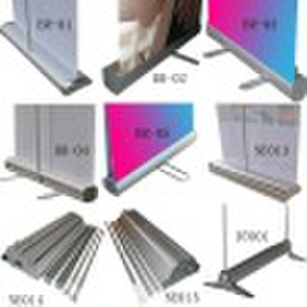 Roll up banner stand