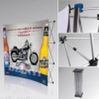 Pop up advertising display stand