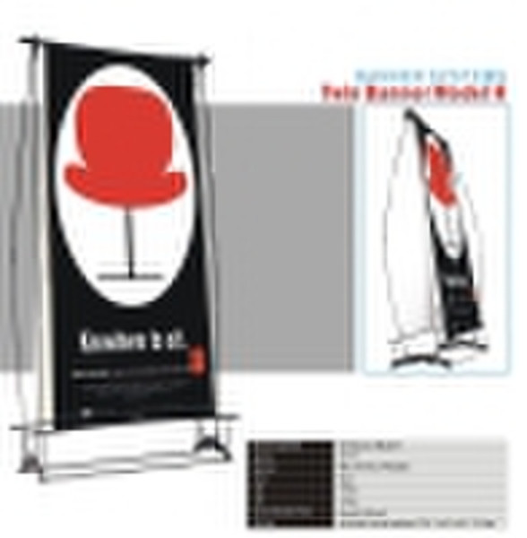 Twin banner stand