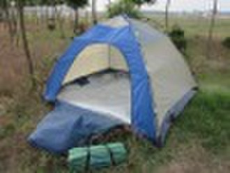 family tent with 3-4 person tent