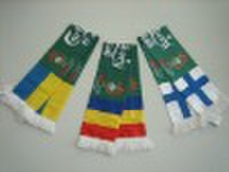 soccer football polyester print scarf