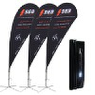 Flying banner stand