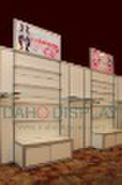 slatwall display rack for showroom shop fixture