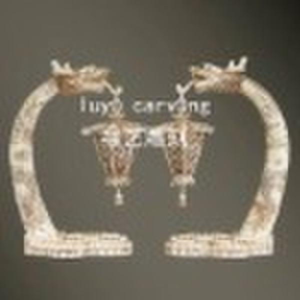 bone carving decorative dragon boat gifts