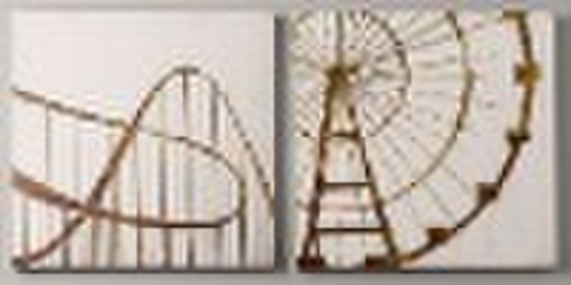 oil painting stretched on canvas