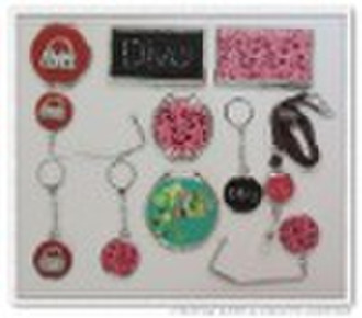 Metal Ornaments/Compact Mirror/Key chain/Lanyard/P