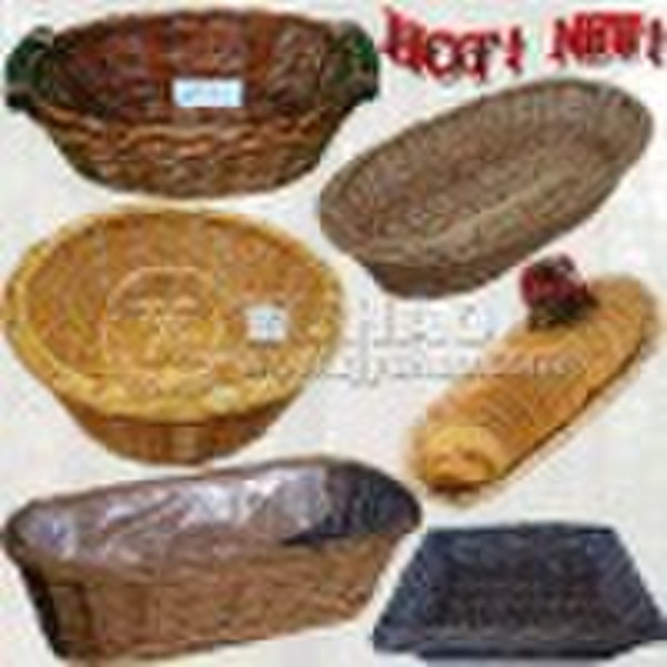 Natural Color Handmade Bread Basket