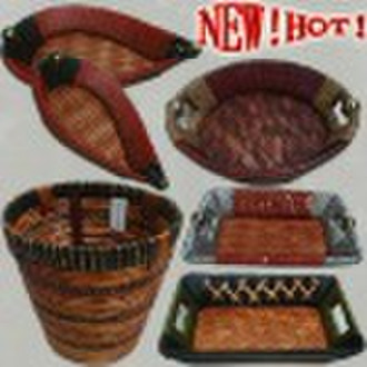 Wholesale Lining Wicker Basket for storage