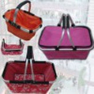 NEWEST STRAWBERRY FOLDING SHOPPING BASKET IN PINK