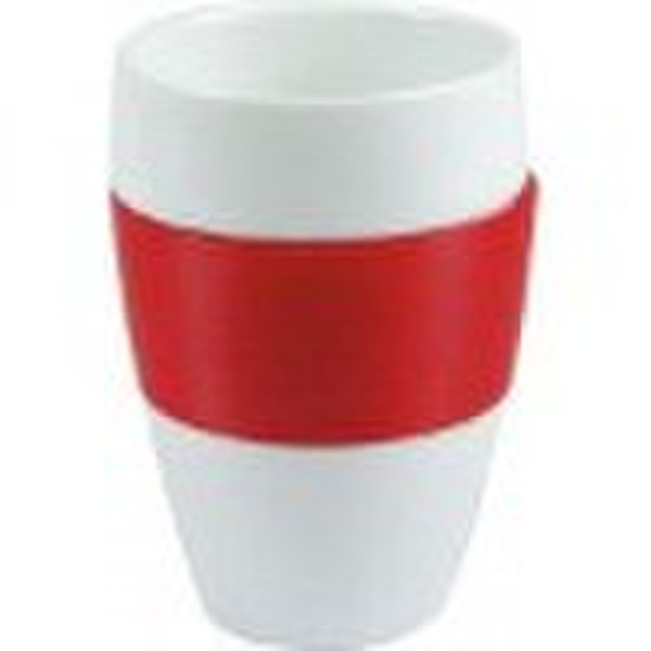 HMC523 Porcelain mug with silicon band