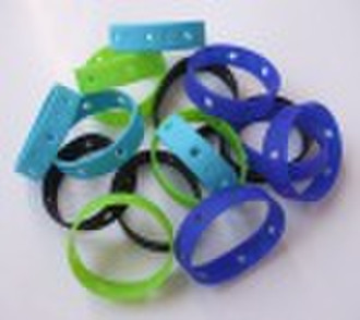 HOT sale debossed embossed Silicone bracelet