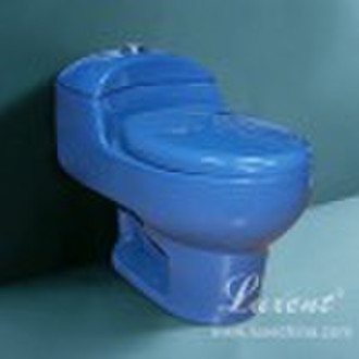 One Piece Toilet Set Azul Pastel Blue Colour