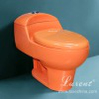 One Piece Toilet Set Orange Colour