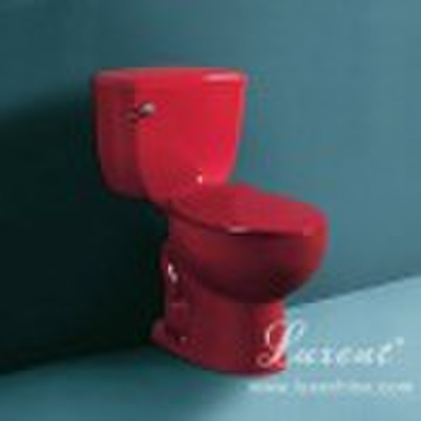 Two-Piece Toilet Set Wine Red Colour