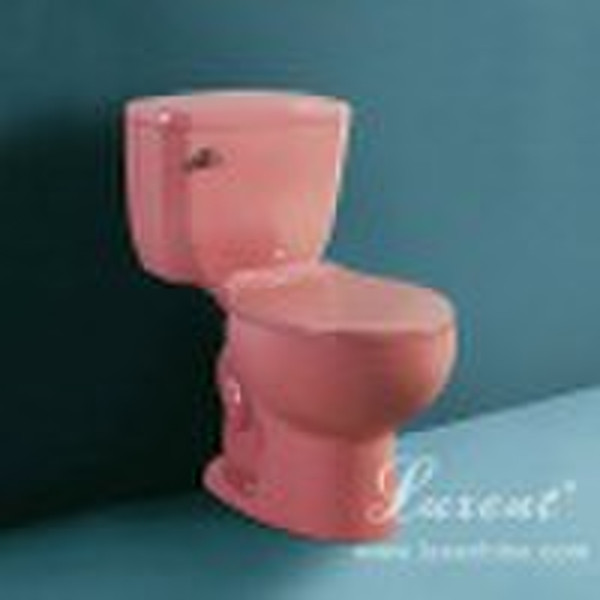 Two Piece Toilet Set Pink Colour