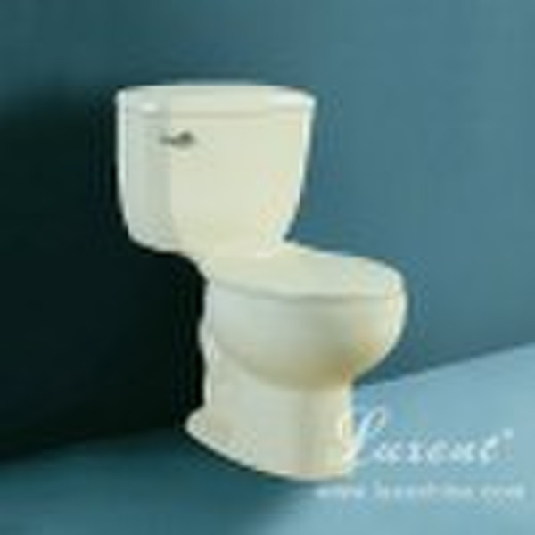 Two piece toilet set bone color