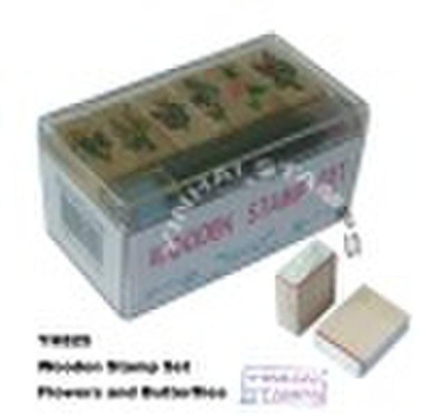 Stempel-Set-Blumen und Schmetterlinge Serie