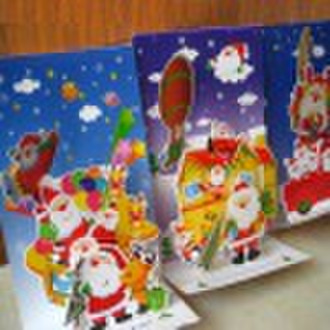 Paper Pop up Christmas greeting card