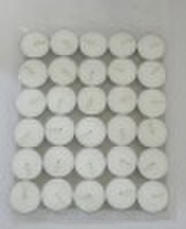 30pcs pressed white tealight candle/bag