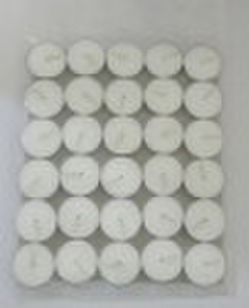 30pcs pressed white tealight candle/bag