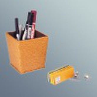 leather zipper pen holder