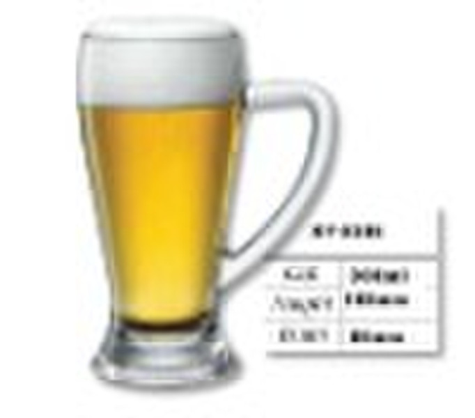 13oz Glass Beer Mug