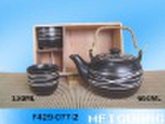 Hand-printing ceramic tea set F429-077-2