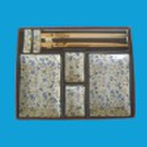 8 pcs porcelain Hand-printing sushi set HT-052-1