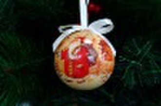 Santa Ball Ornament