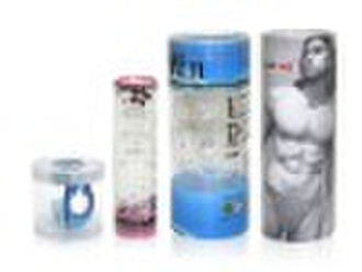 PVC/PET transparent plastic cylinder