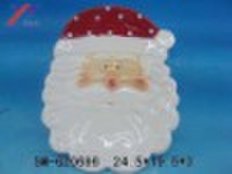 christmas santa  clause plate