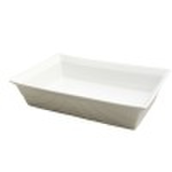 Ceramic rectangular plate set