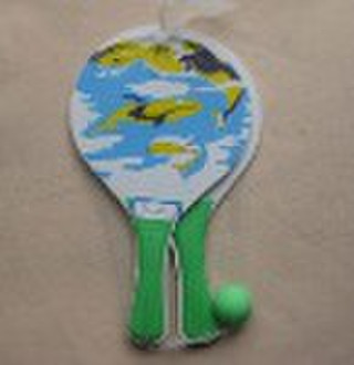 brand tennis racket with ball