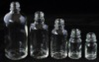 CLEAR BOSTON ROUND BOTTLES